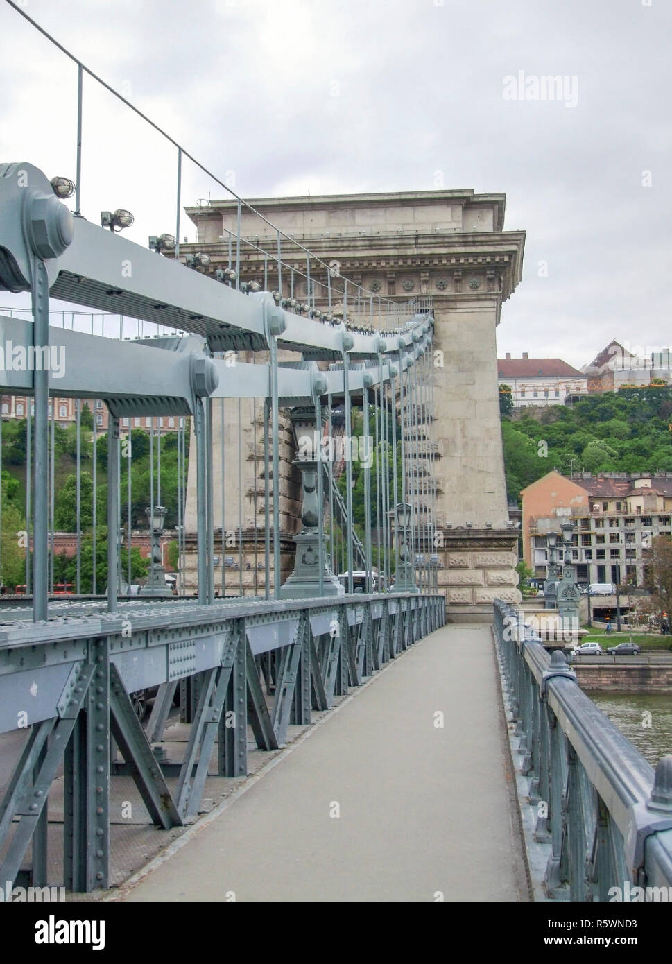 Kettenbrücke in Budapest Stockfoto