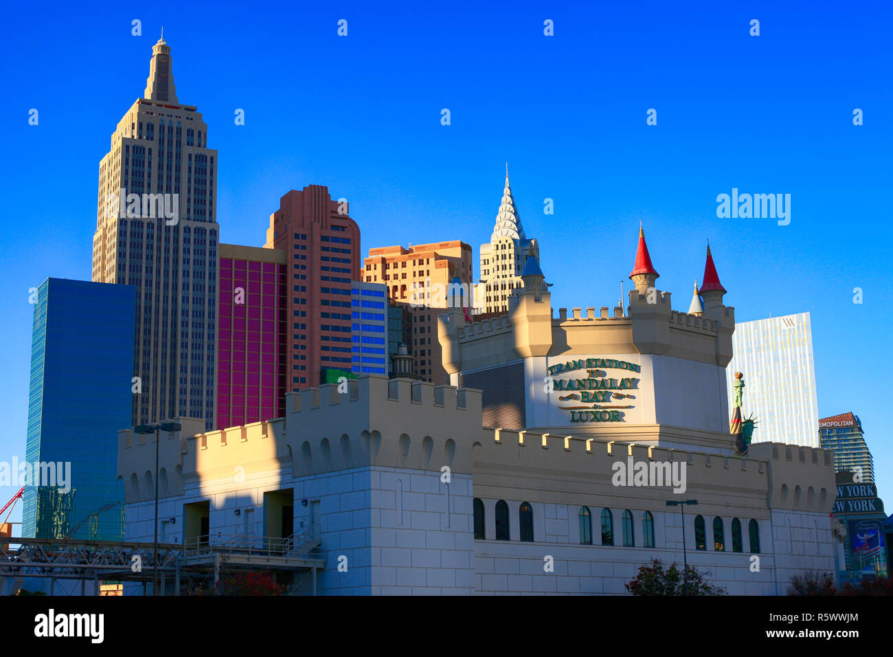 New York New York Wolkenkratzern in Las Vegas, Nevada Stockfoto