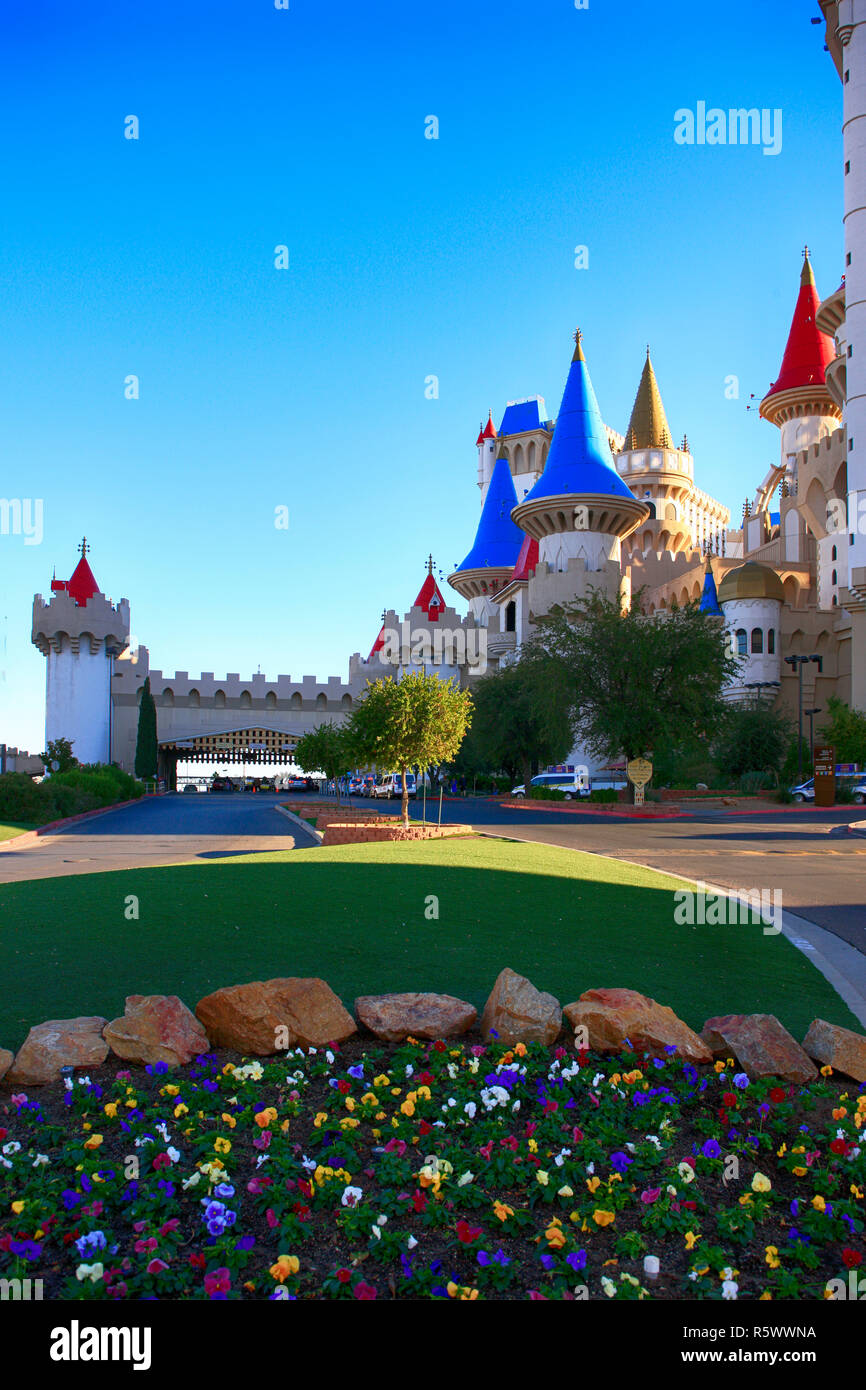 Das Excalibur Hotel in Las Vegas, Nevada Stockfoto