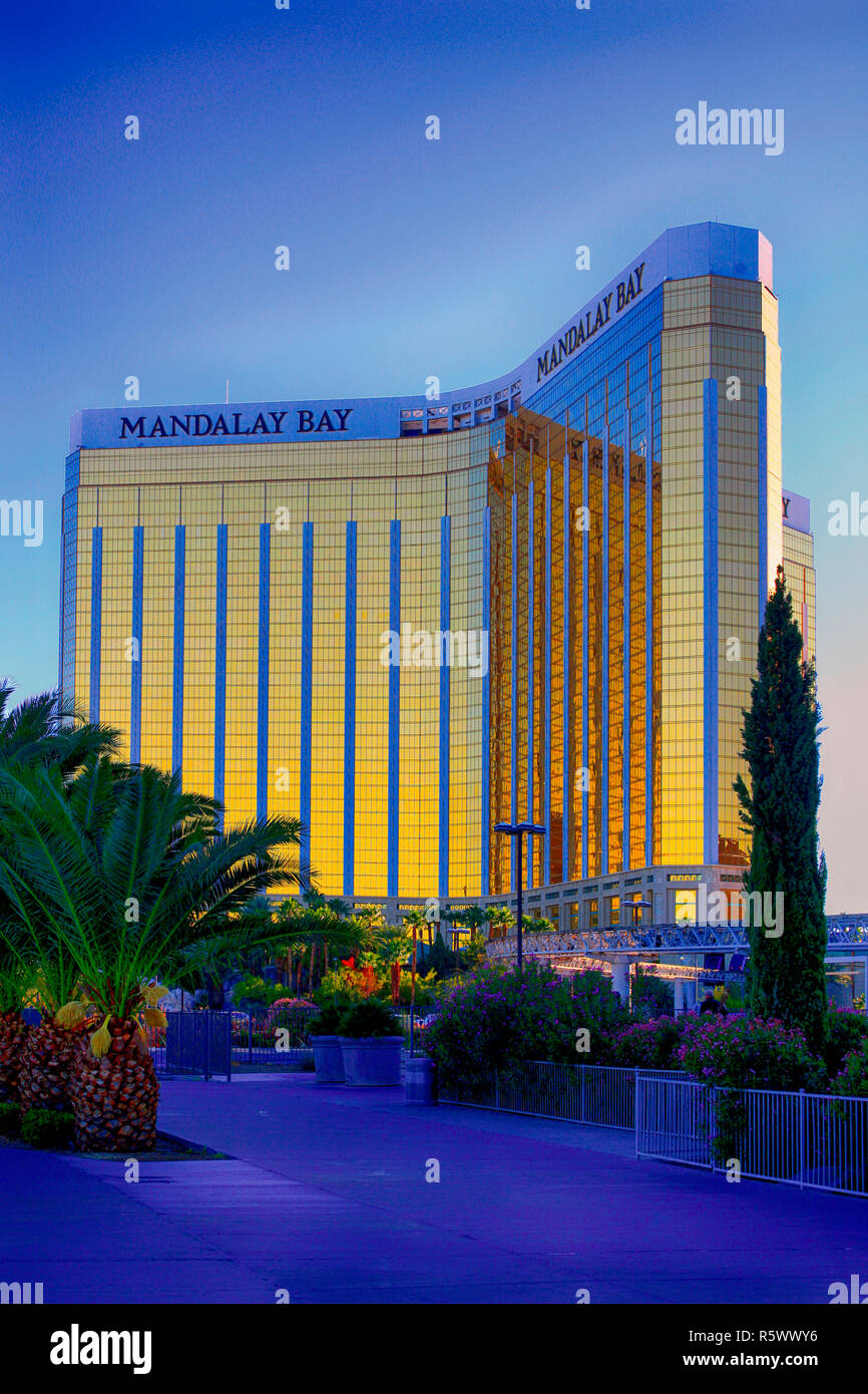Das Mandalay Bay Hotel in Las Vegas, Nevada Stockfoto