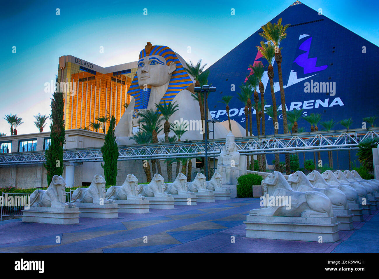 Das Luxor Hotel und Arena in Las Vegas, Nevada Stockfoto