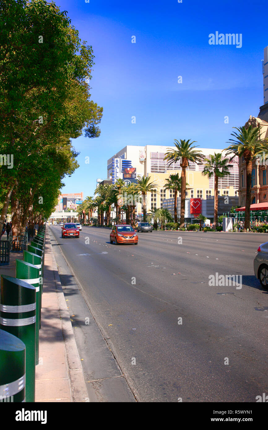 S Las Vegas Blvd - den Strip in Las Vegas, Nevada Stockfoto