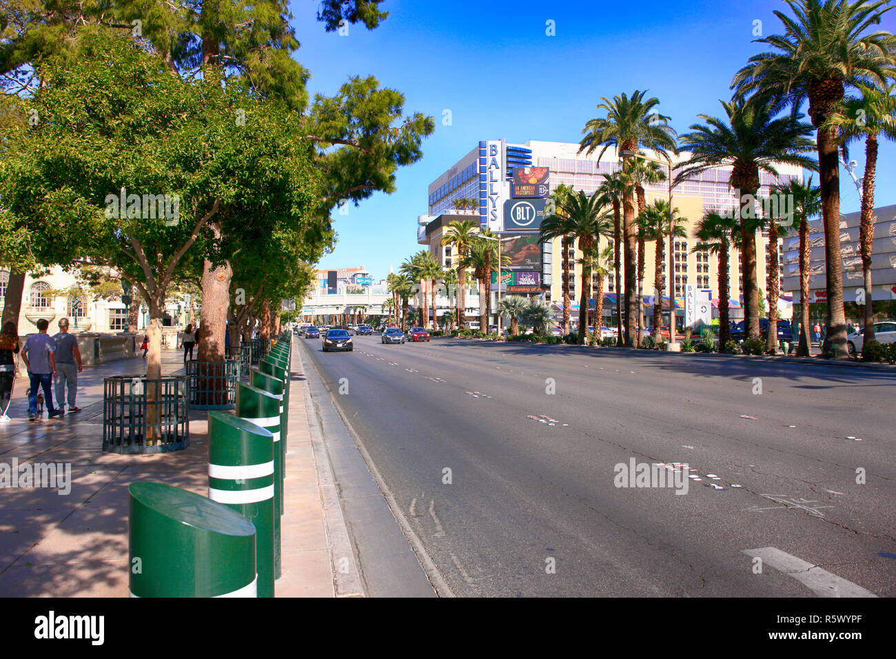 S Las Vegas Blvd - den Strip in Las Vegas, Nevada Stockfoto