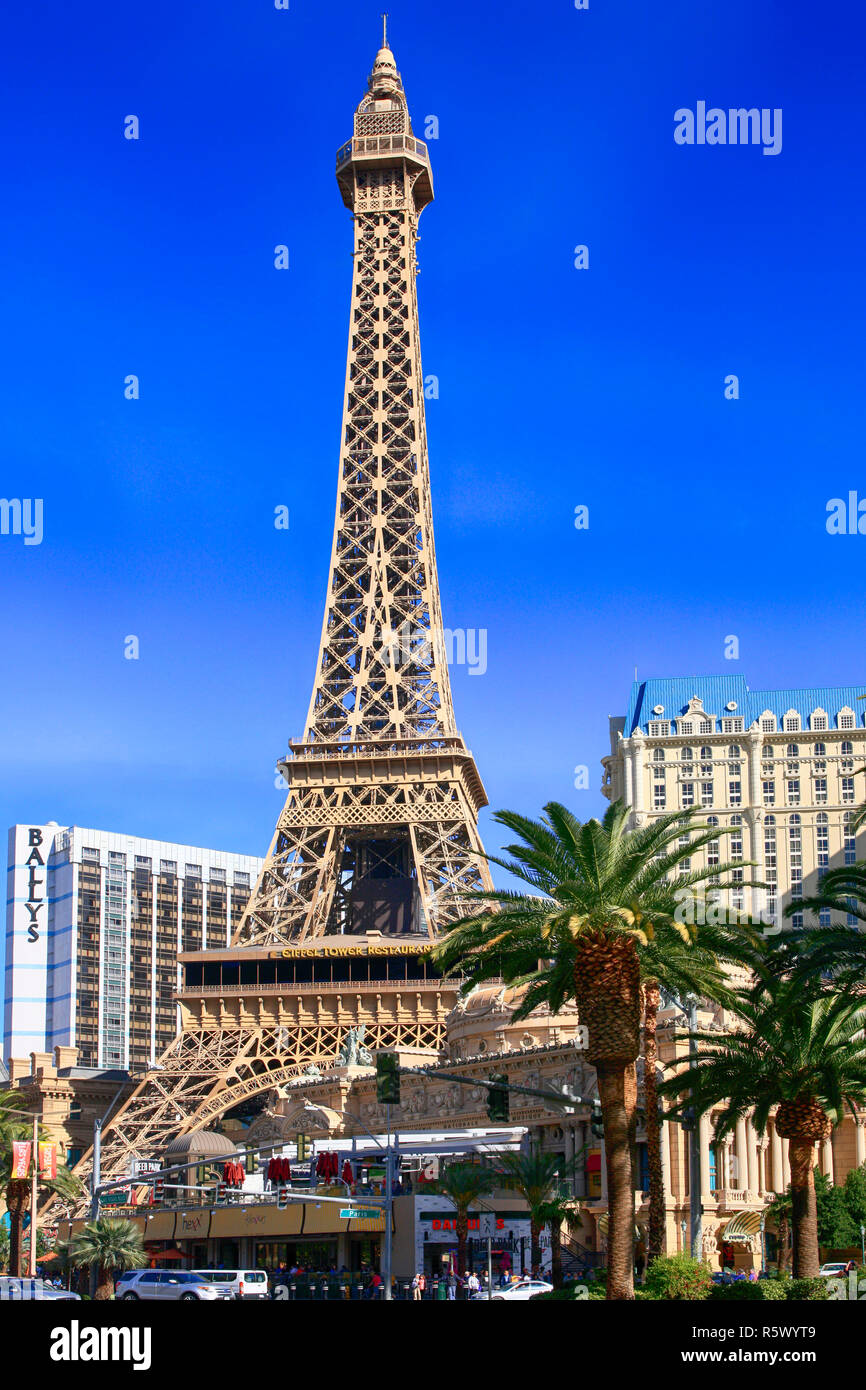 Der Eiffelturm in Paris Las Vegas, Nevada Stockfoto