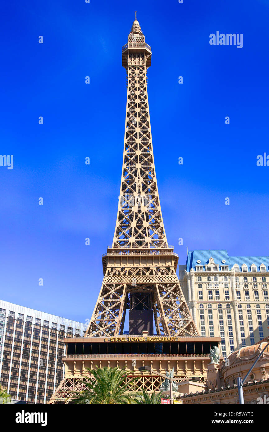 Der Eiffelturm in Paris Las Vegas, Nevada Stockfoto
