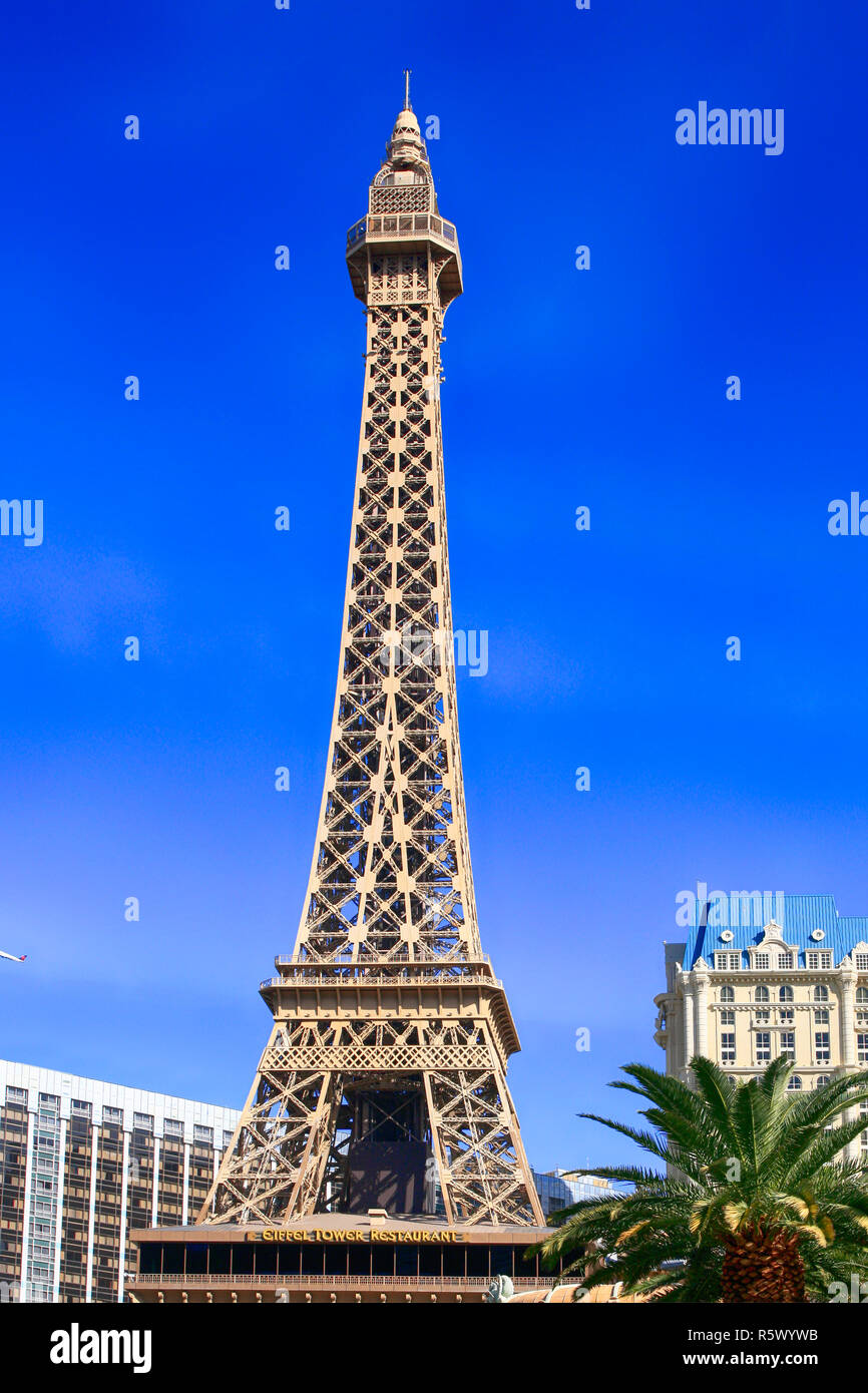 Der Eiffelturm in Paris Las Vegas, Nevada Stockfoto