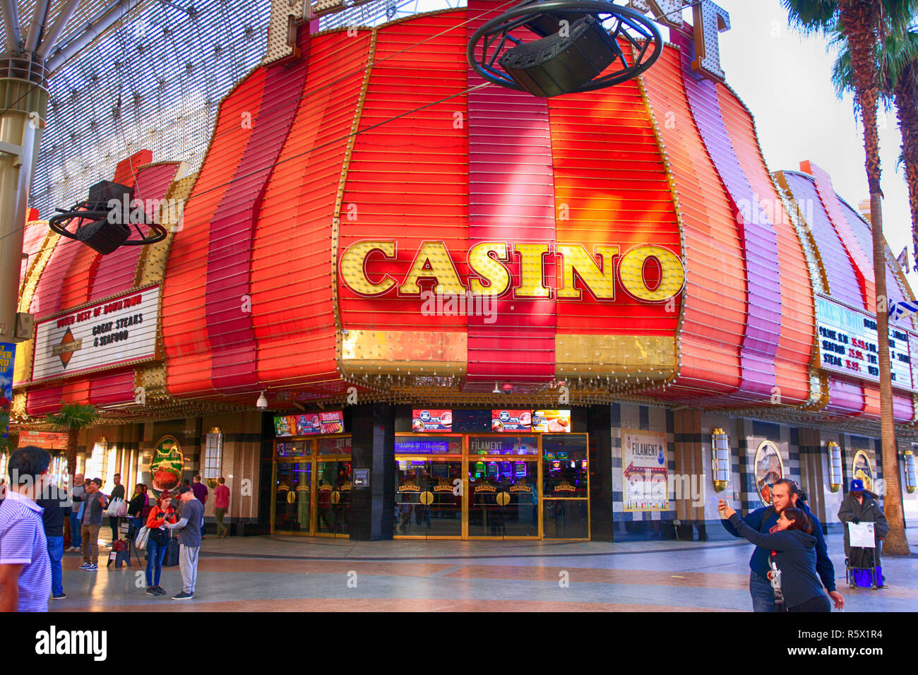 Casino in der Innenstadt von Las Vegas, Nevada Stockfoto
