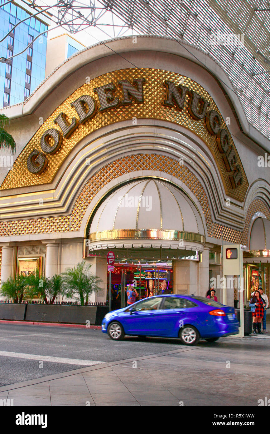 Das Golden Nugget Hotel & Casino auf E Freemont Strasse im alten Stadtzentrum von Las Vegas, Nevada Stockfoto