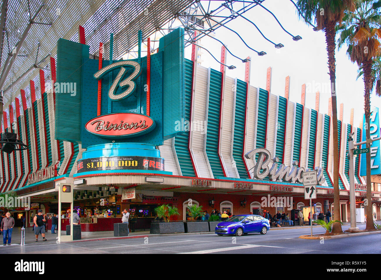 Binions Gambling Hall auf Freemont Strasse im alten Stadtzentrum von Las Vegas, Nevada Stockfoto
