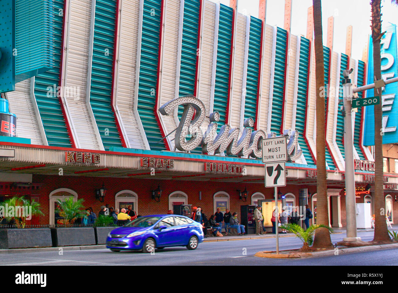Binions Gambling Hall auf Freemont Strasse im alten Stadtzentrum von Las Vegas, Nevada Stockfoto