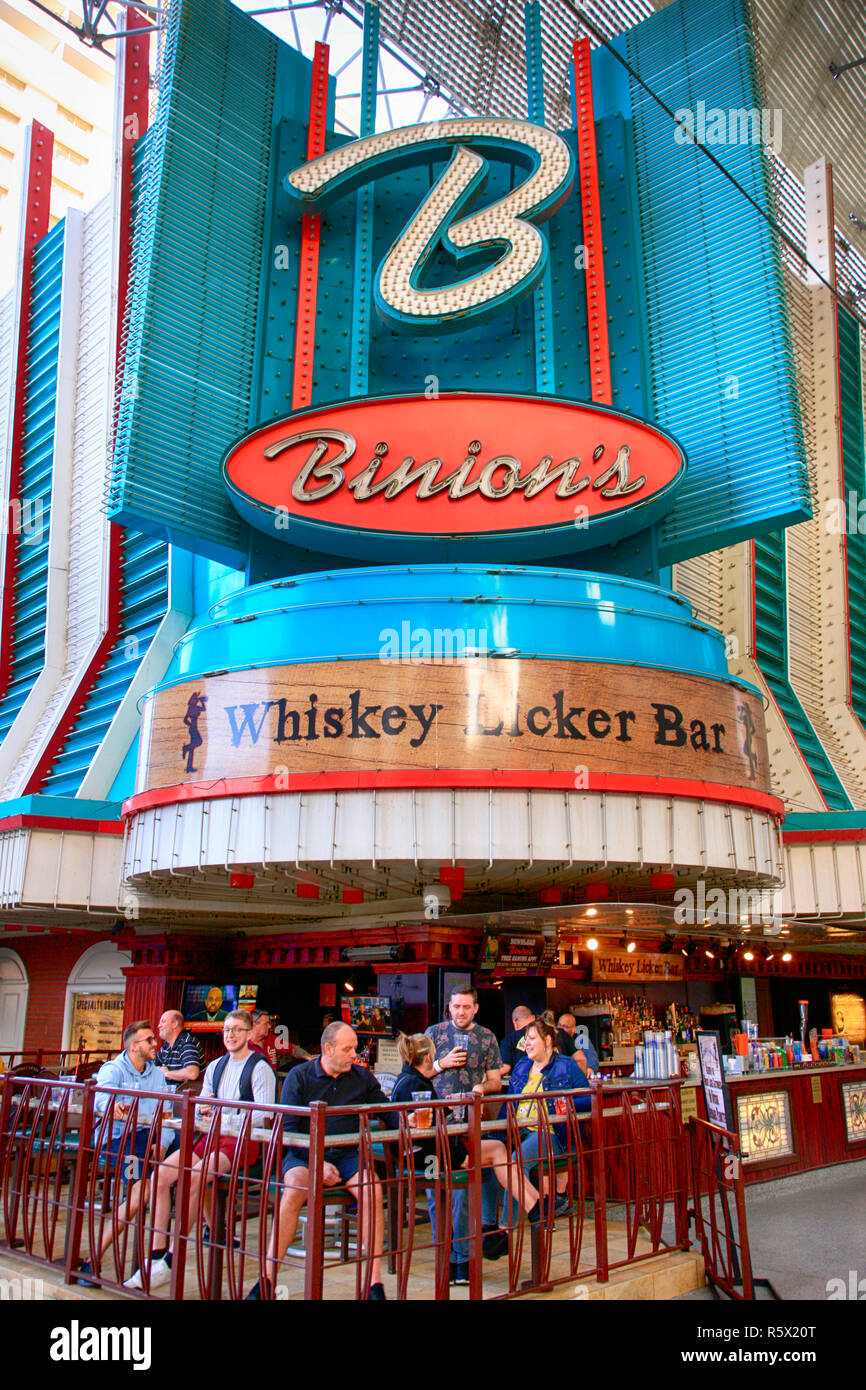 Binions Gambling Hall auf Freemont Strasse im alten Stadtzentrum von Las Vegas, Nevada Stockfoto