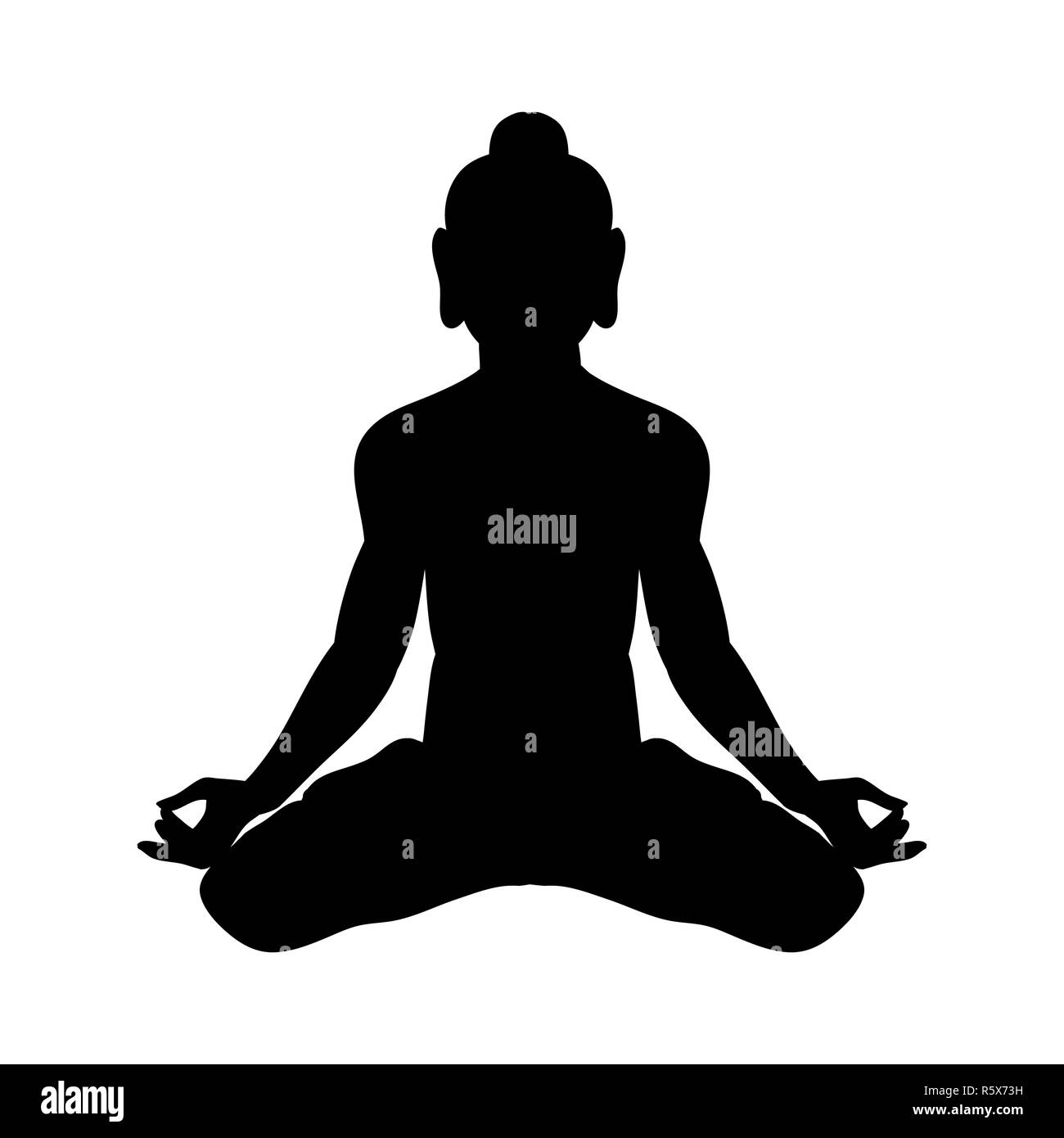 Krishna silhouette traditioneller Religion Spiritualität Stockfoto