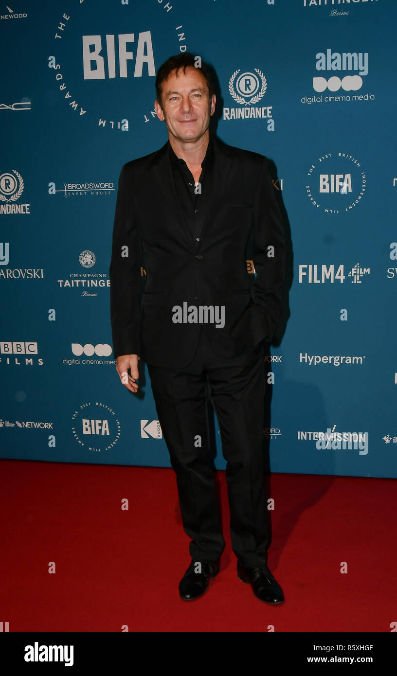 London, Großbritannien. 2. Dez 2018. Jason Isaacs Arrivers am 21. British Independent Film Awards am 1 Old Billingsgate am 21. Dezember 2018, London, UK. Bild Capital/Alamy leben Nachrichten Stockfoto