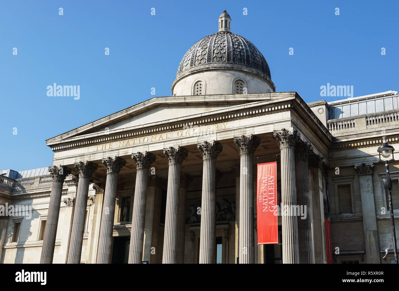 Die National Gallery in London, England Vereinigtes Königreich Großbritannien Stockfoto