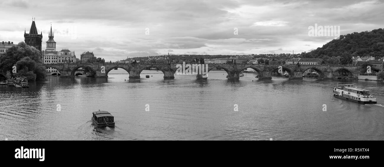 Prag panorama Stockfoto
