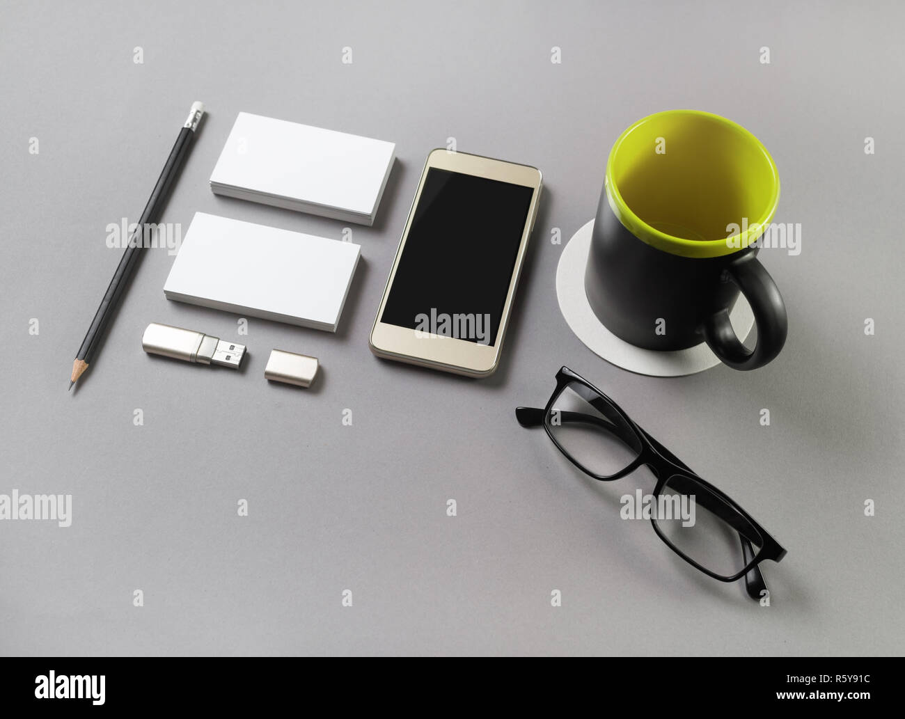 Briefpapier Vorlage Stockfoto