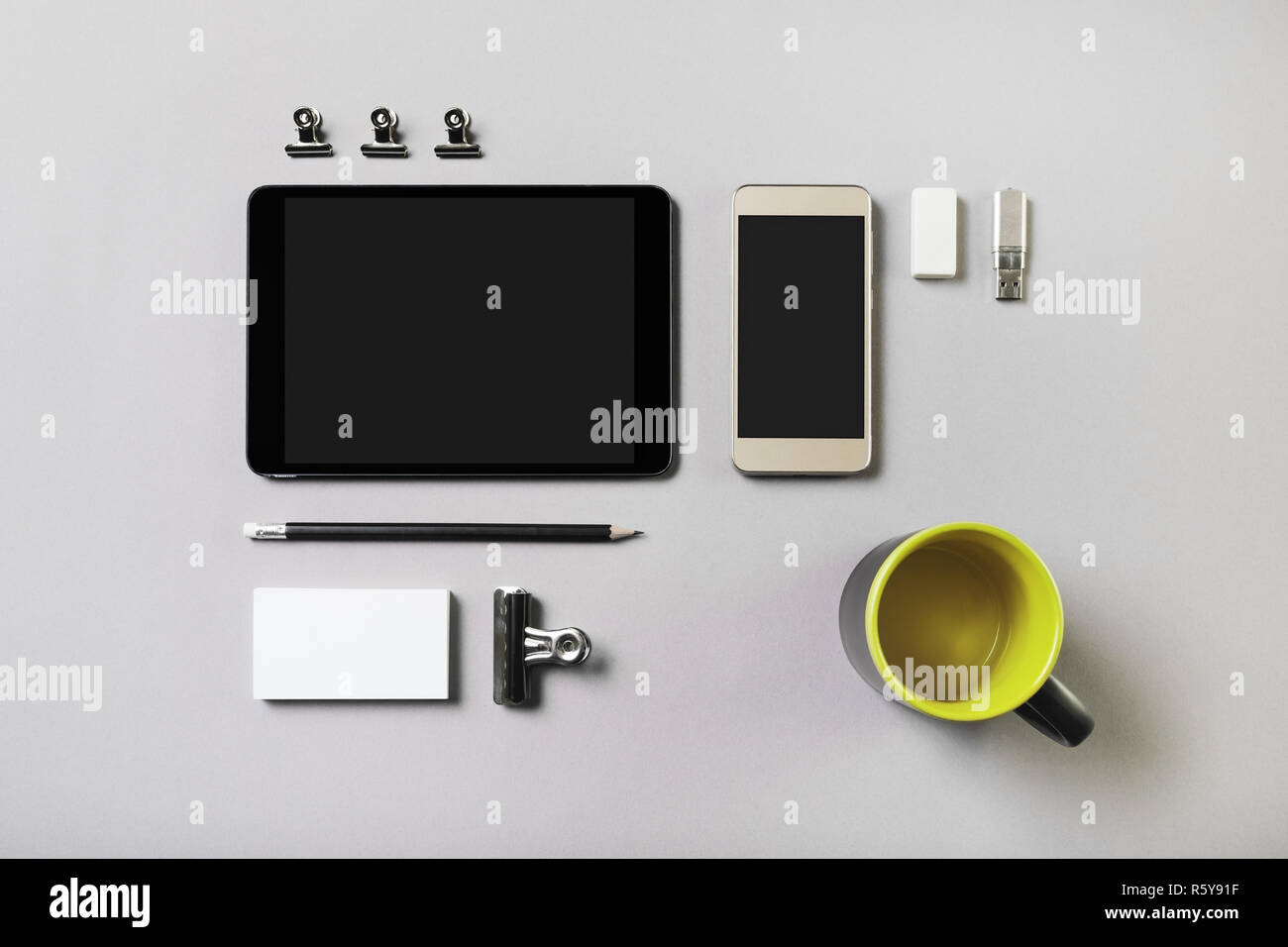 Briefpapier mockup Stockfoto