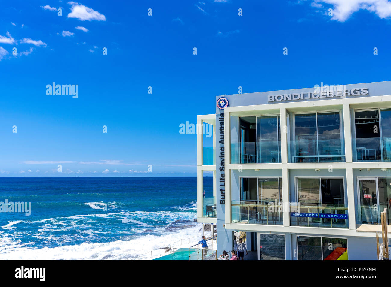 Eisberge ist der Bondi Beach berühmten Ocean Pool. Sydney, Australien Stockfoto