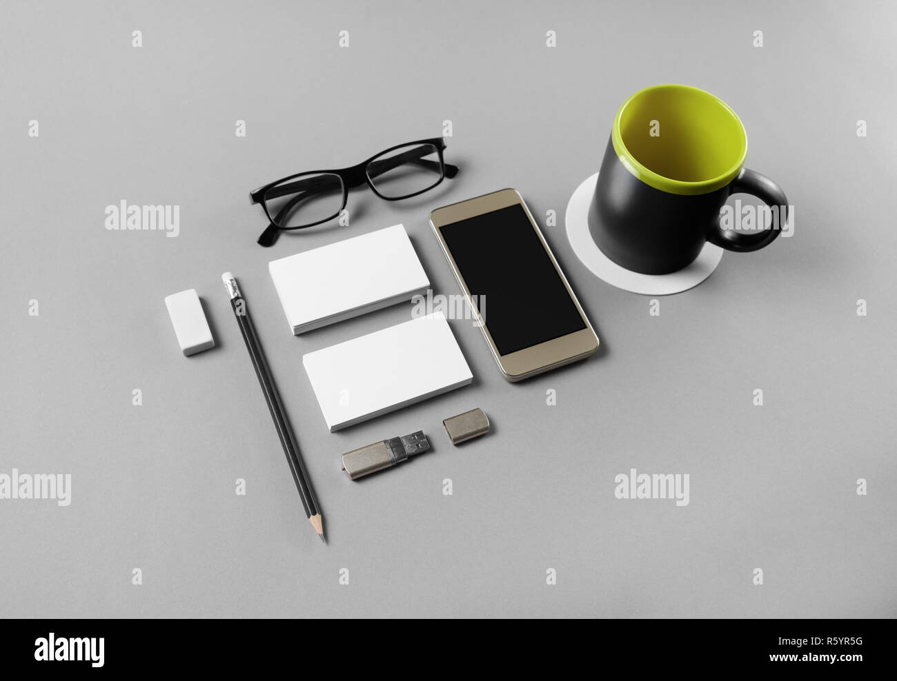 Leere branding Identität Stockfoto
