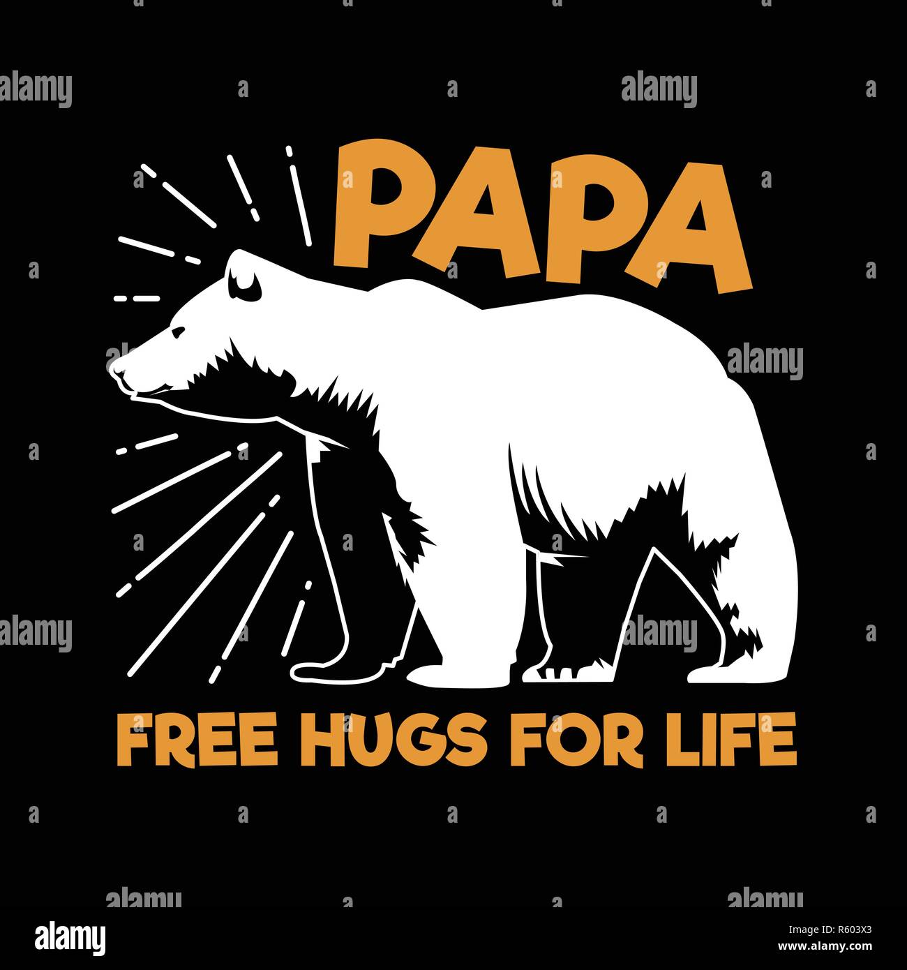 Vater Tag Zitieren und Sagen. Am besten für Print Design wie Kleidung, T-Shirt, und andere Stock Vektor