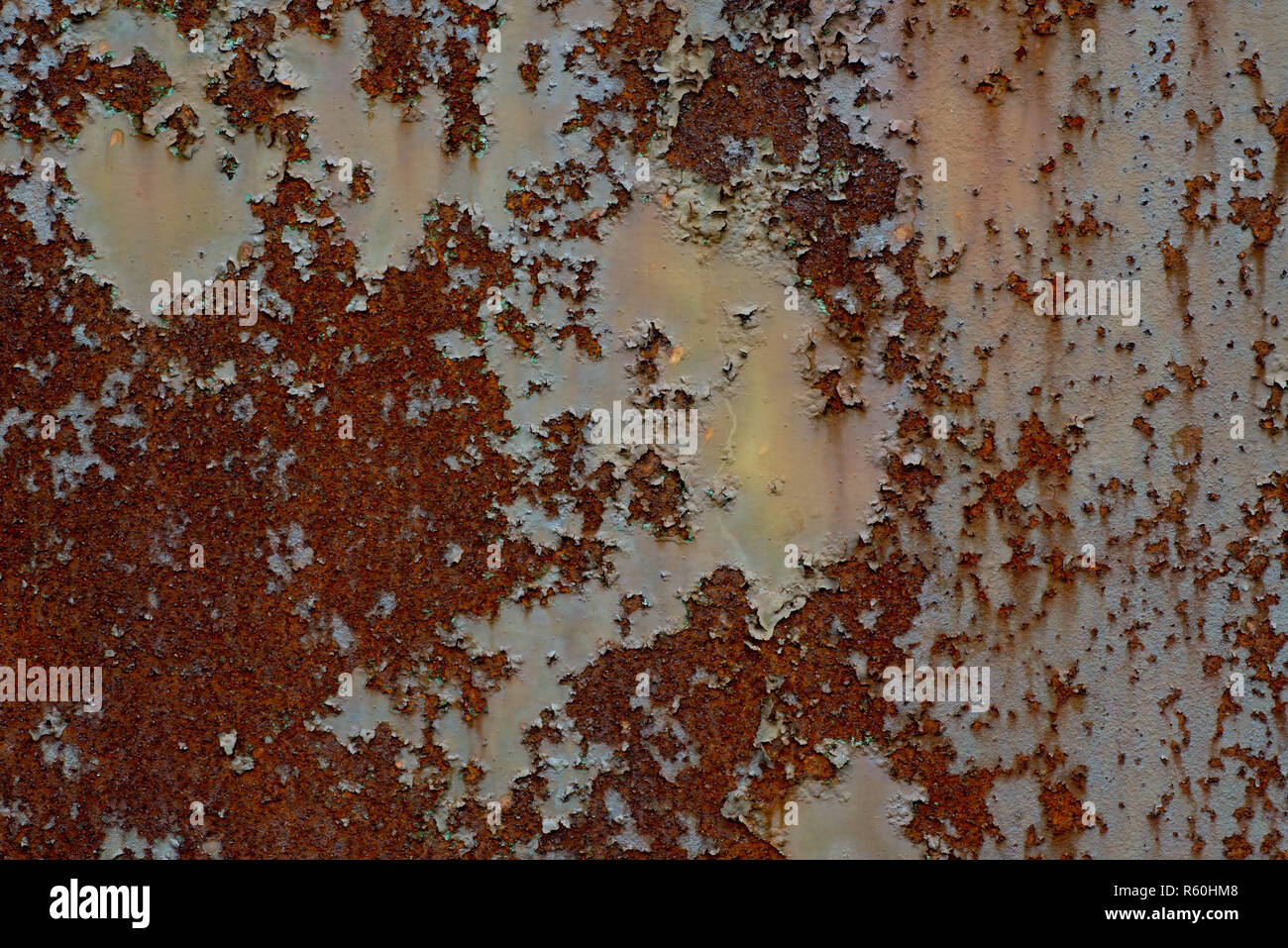 Verrostete korrodierte Metallische backgroubd Textur Stockfoto