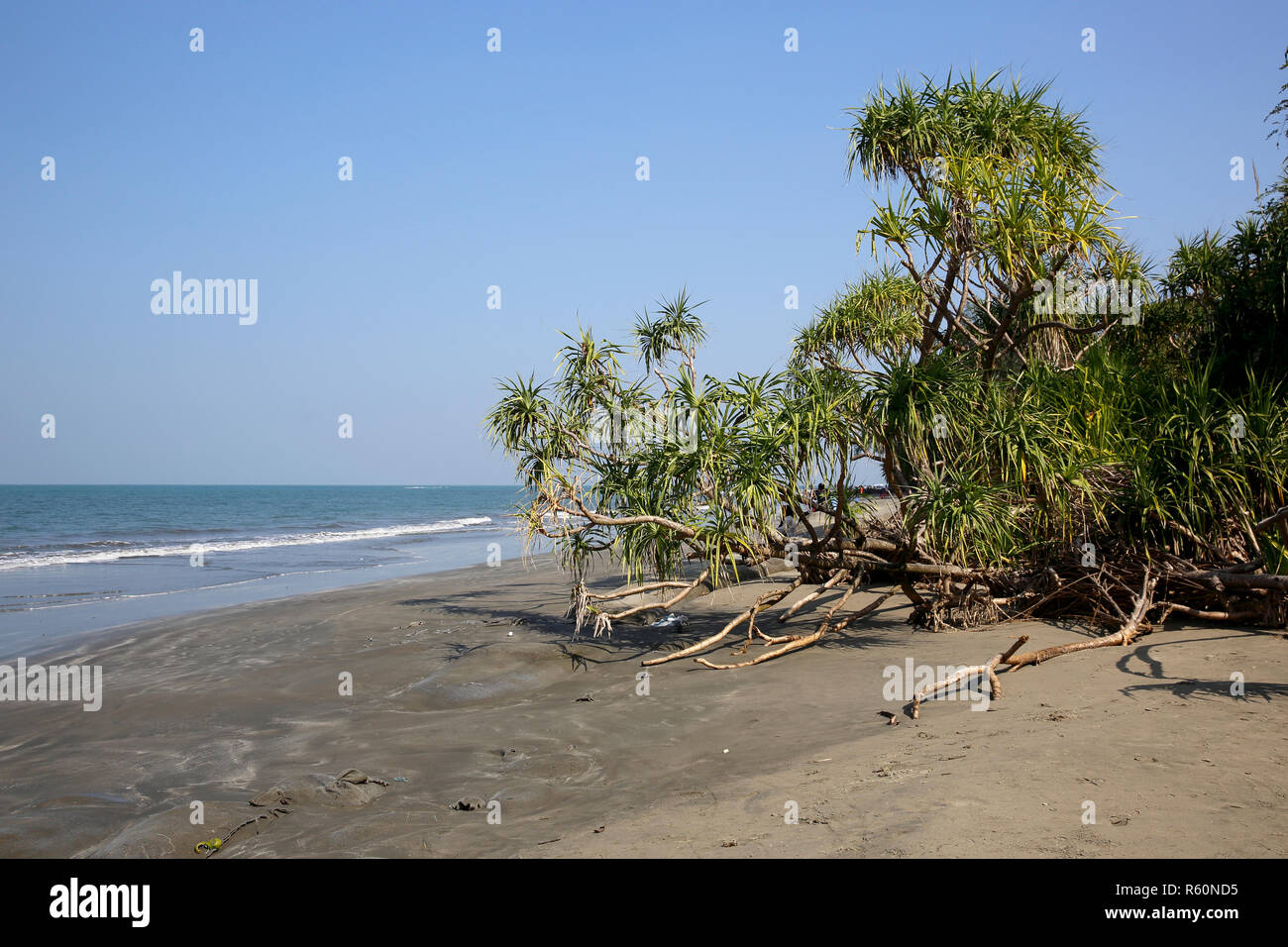 Meer Strand von Saint Martin Insel in der Bucht von Bengalen. Cox's Bazar, Bangladesch. Stockfoto