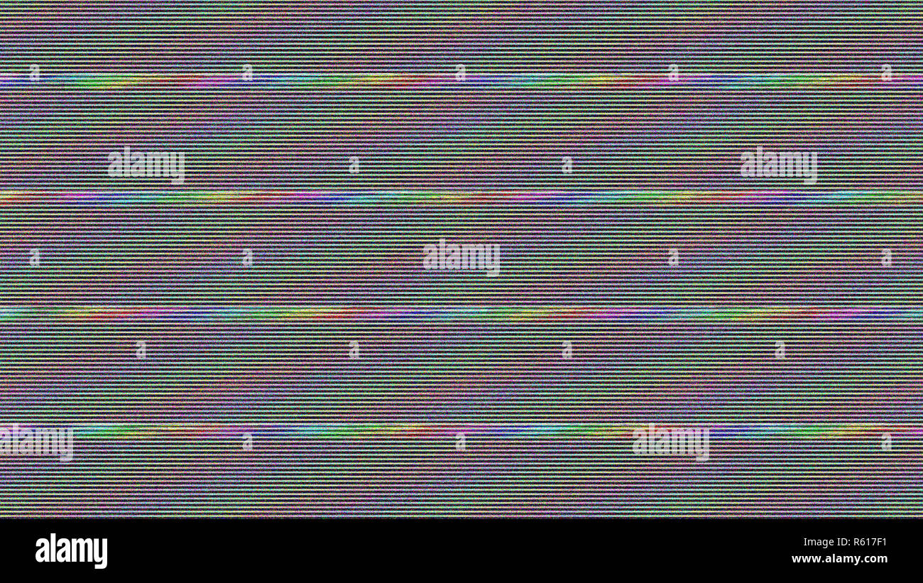 Glitch TV-Bildschirm. Zusammenfassung Hintergrund. Digitale Illustration Stockfoto