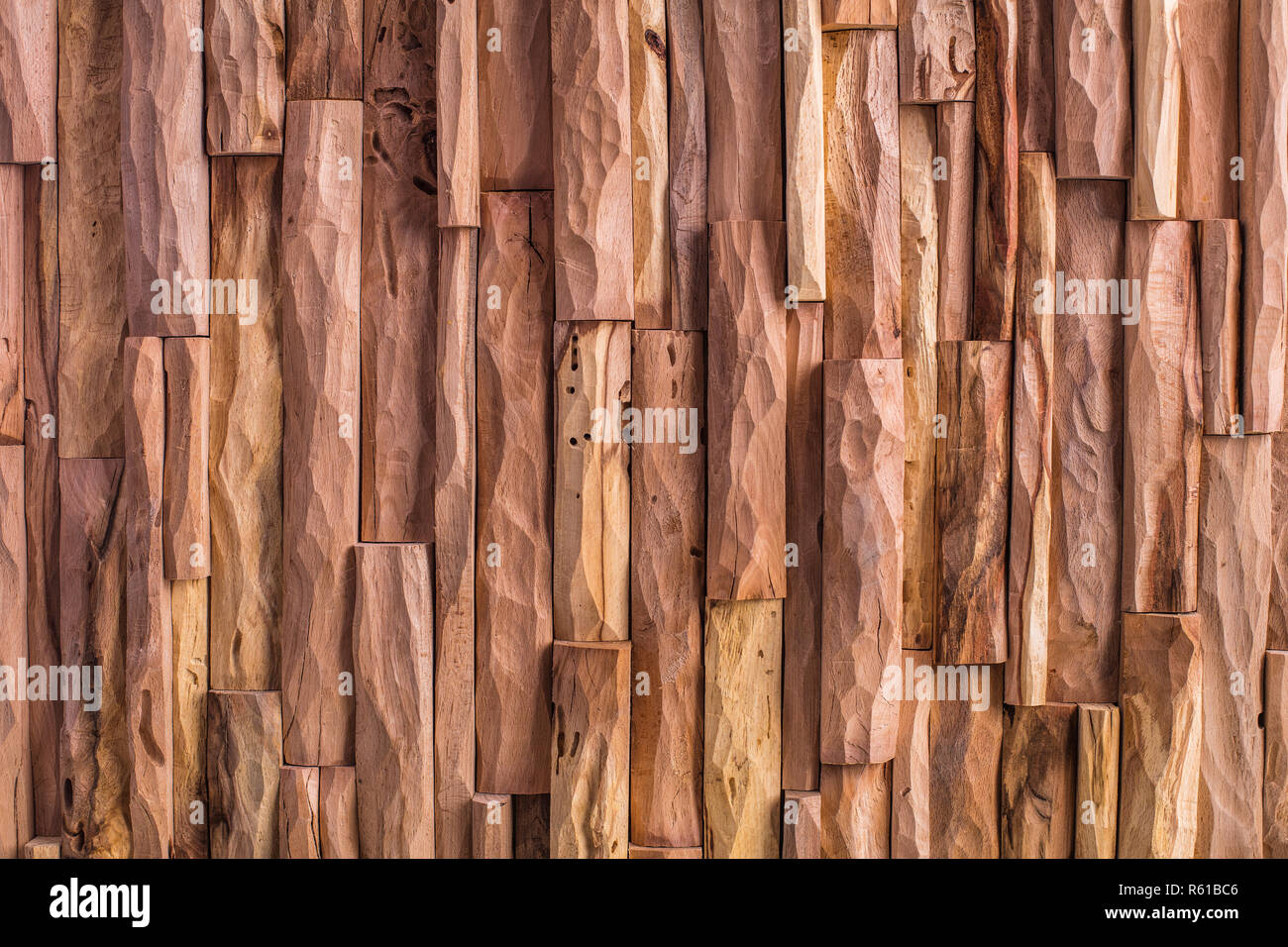 Detail Holz geschnitzt Panel Stockfoto