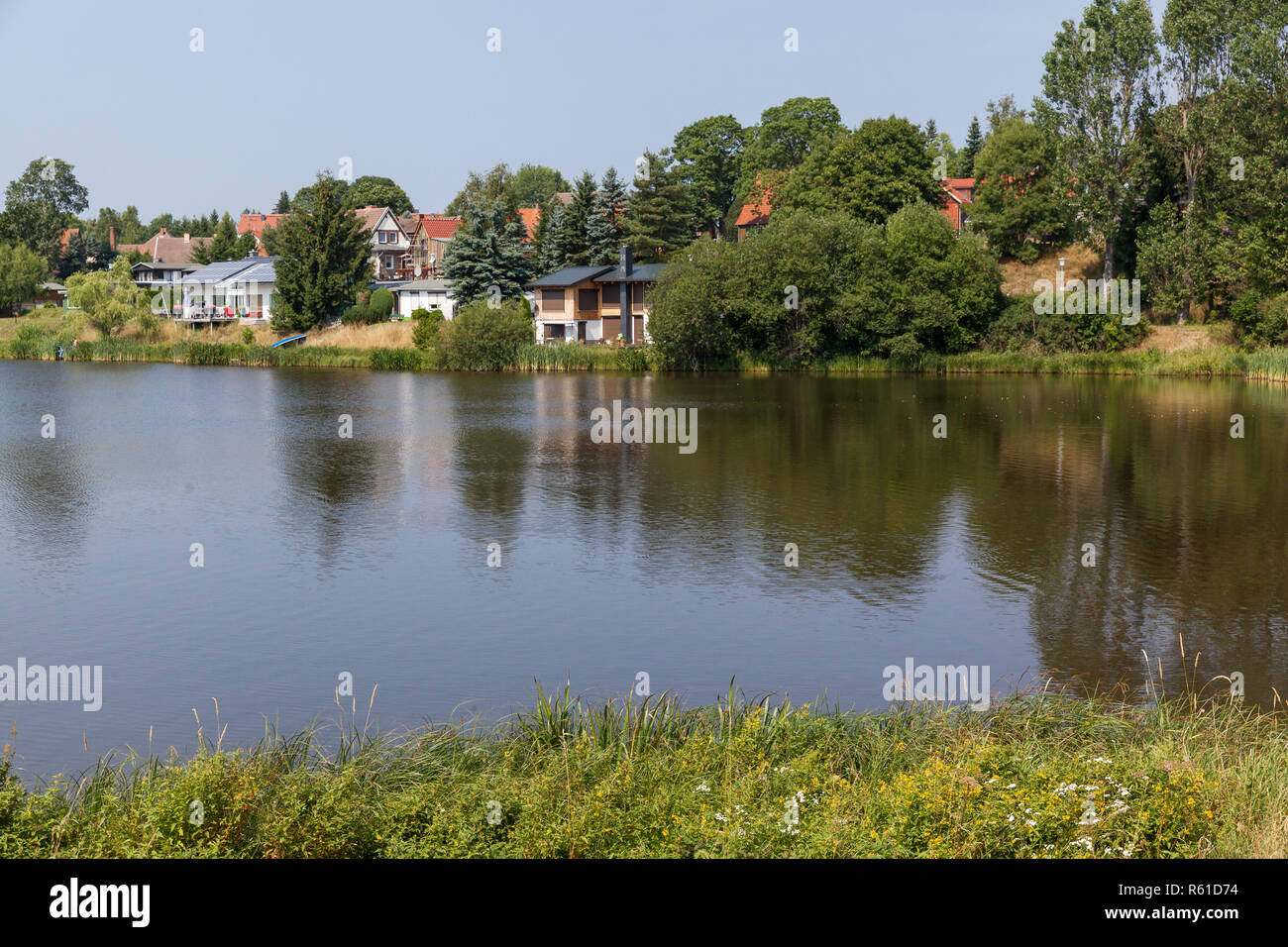 Stieger See harz Stockfoto