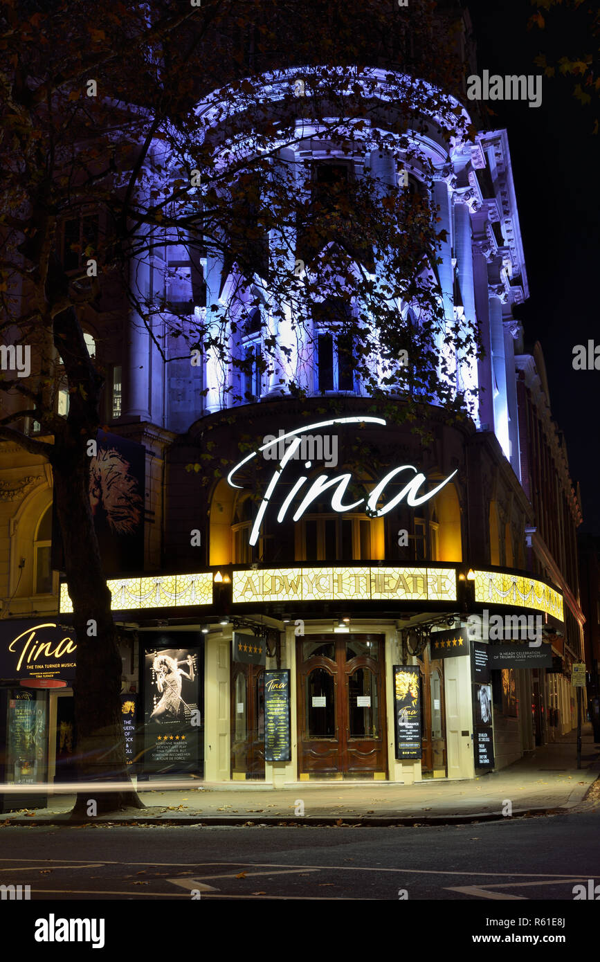 Aldwych Theatre zeigt Tina Musical Show, Aldwych, Westend, Westminster, London, Vereinigtes Königreich Stockfoto