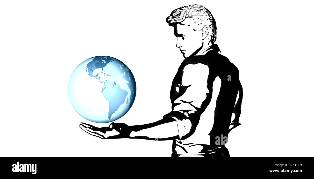 Weltweit Computer Konnektivität Stockfoto