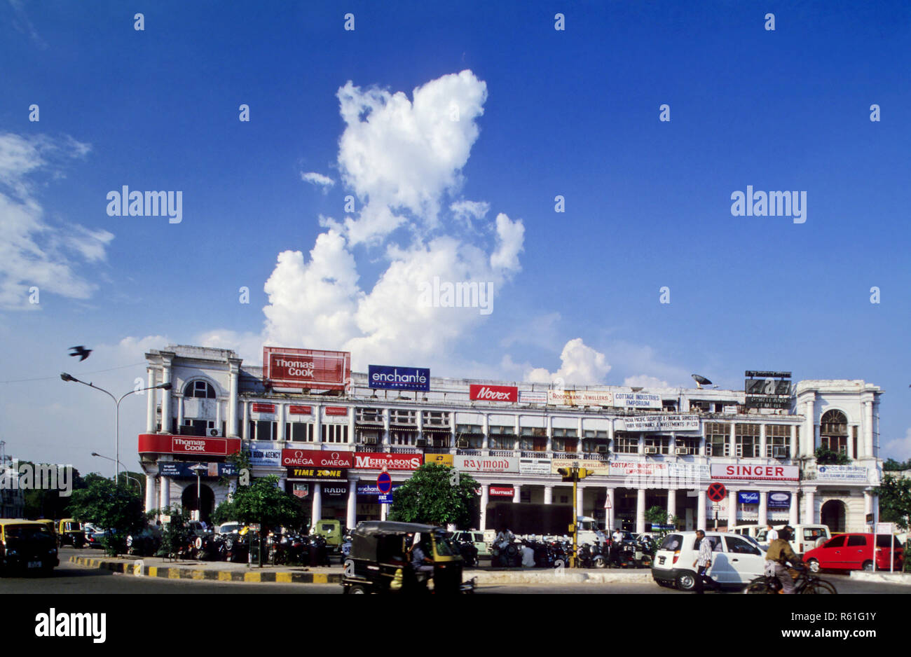 Connaught Place, Neu Delhi, Indien Stockfoto