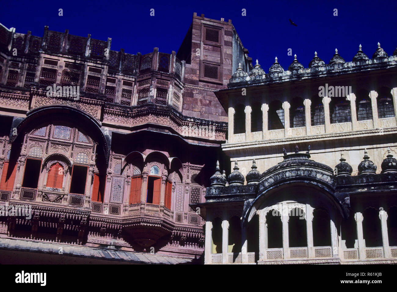 Meherangadh Palace, Jodhpur, Rajasthan, Indien Stockfoto
