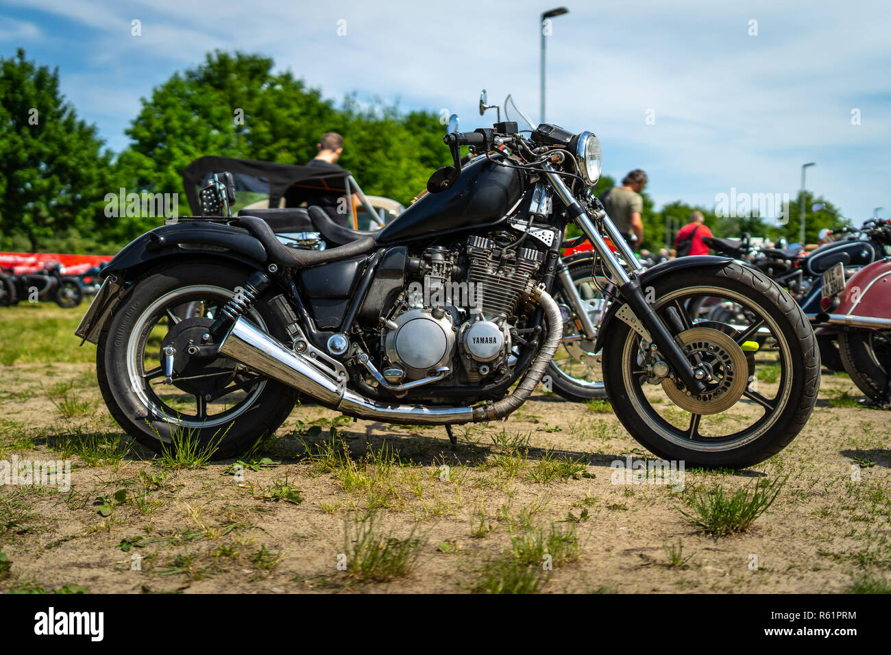 PAAREN IM GLIEN, Deutschland - 19. MAI 2018: Motorrad Yamaha XVS 650 Drag Star. Oldtimer-show 2018 sterben. Stockfoto