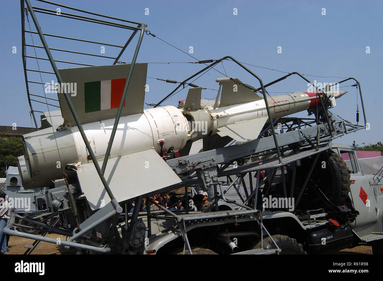 Sam lll Pechora Boden-Luft-Rakete in der Luft Verteidigung mit einer Reichweite von 25 km verwendet Stockfoto