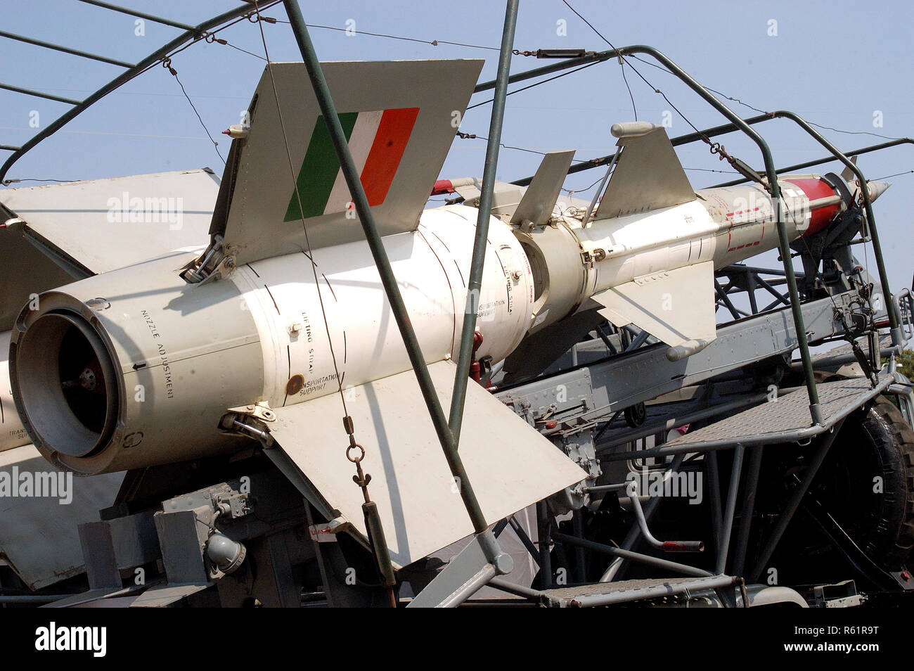 Sam lll Pechora Boden-Luft-Rakete in der Luft Verteidigung mit einer Reichweite von 25 km verwendet Stockfoto