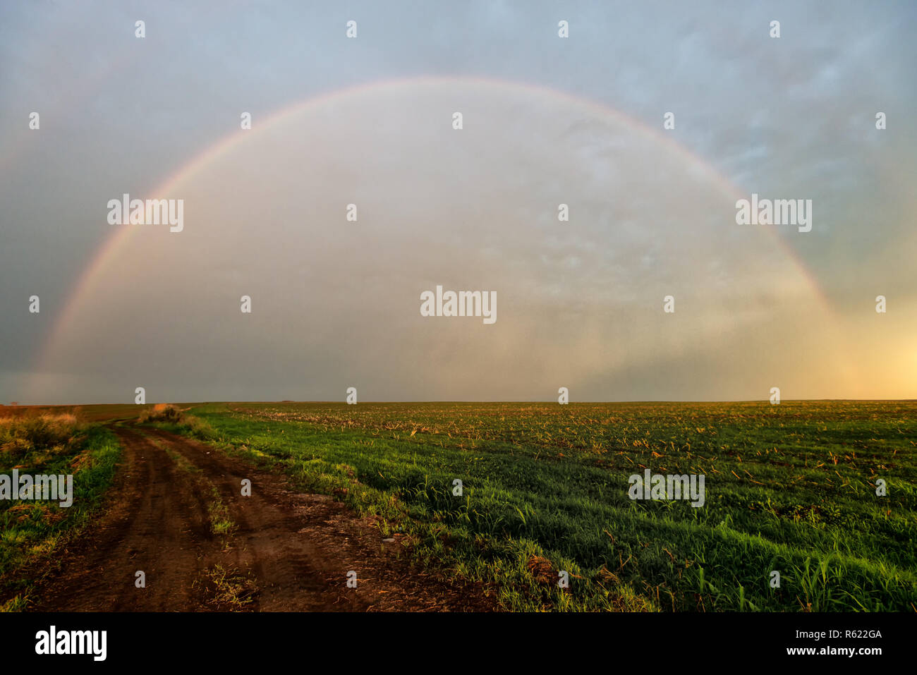 Weg zum Regenbogen Stockfoto