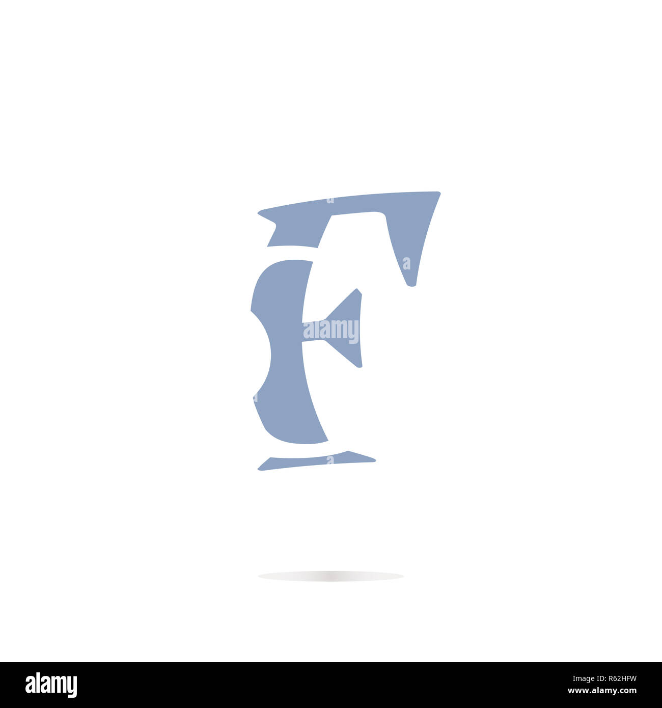 Buchstabe F logo Icon Design template Elemente Stockfoto