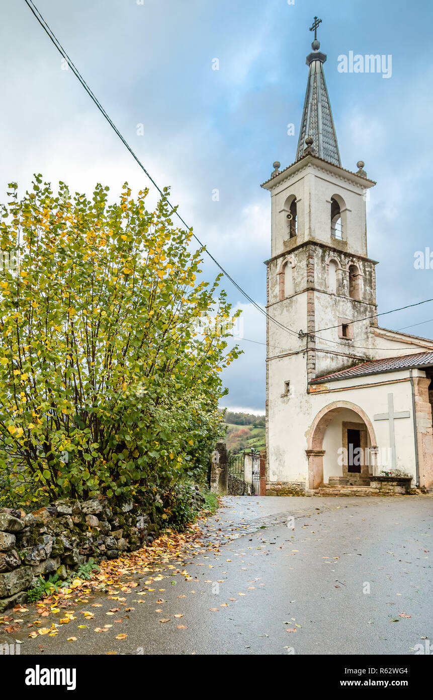 Kirche in Asturien, Spanien Stockfoto