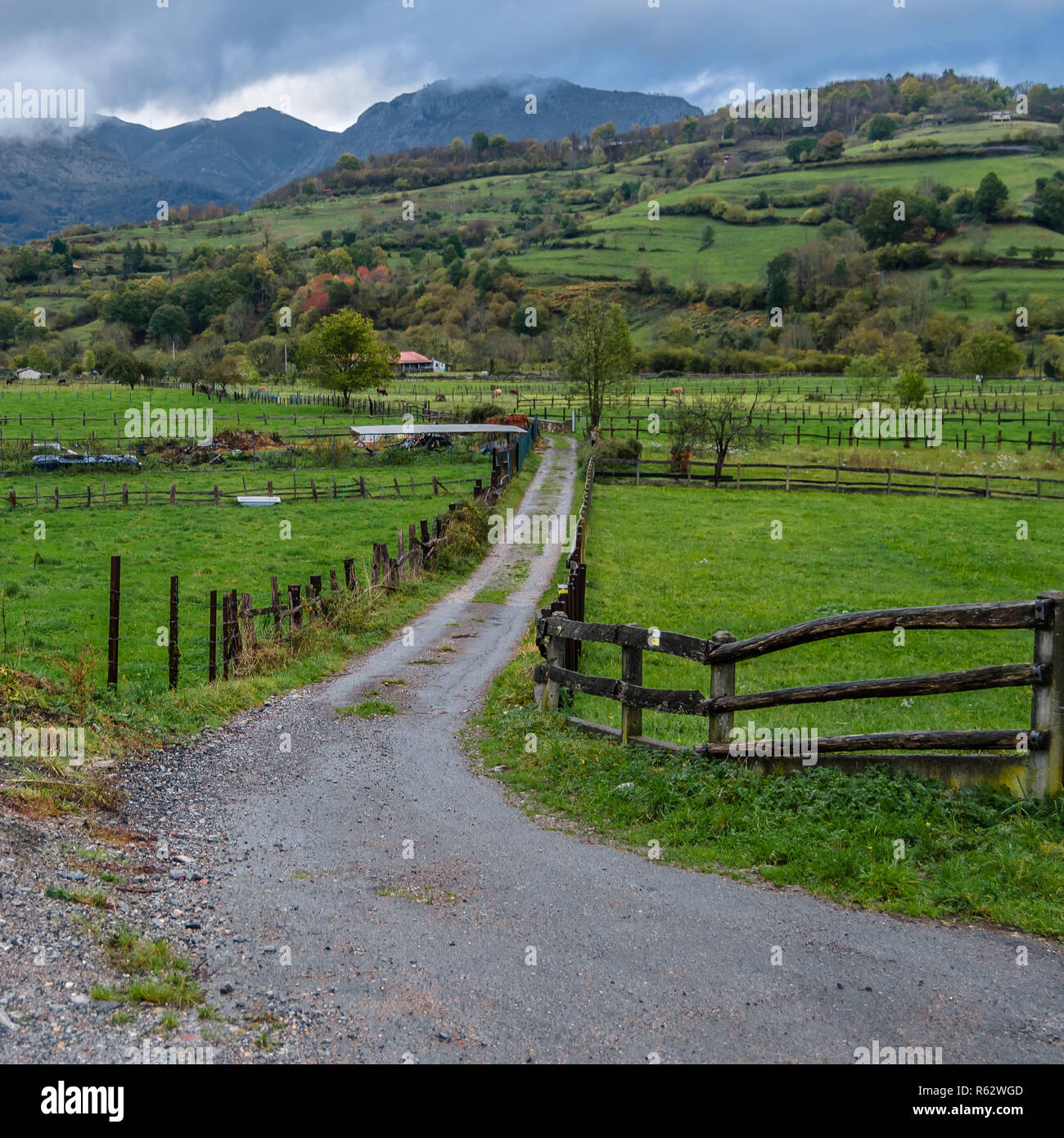 Berglandschaft im Norden Spaniens Stockfoto