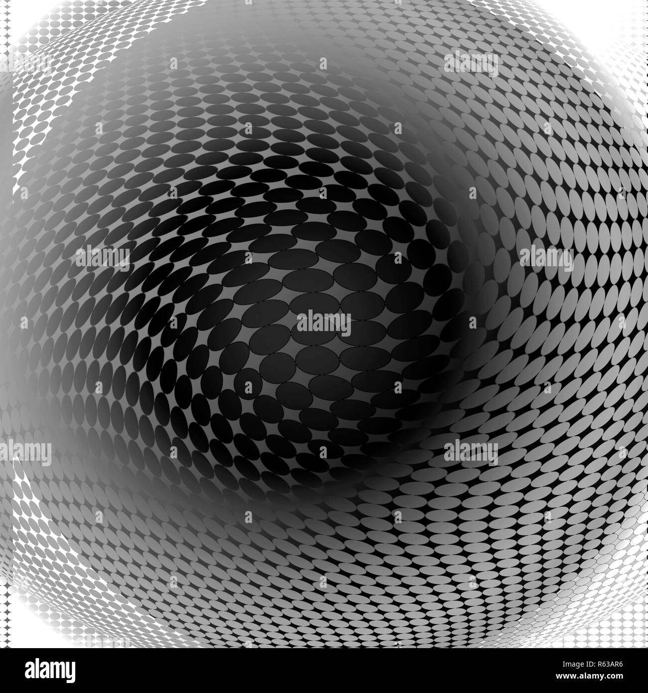 Computer erzeugte geometrische Op-Art-Bild (Optical Art) Stockfoto