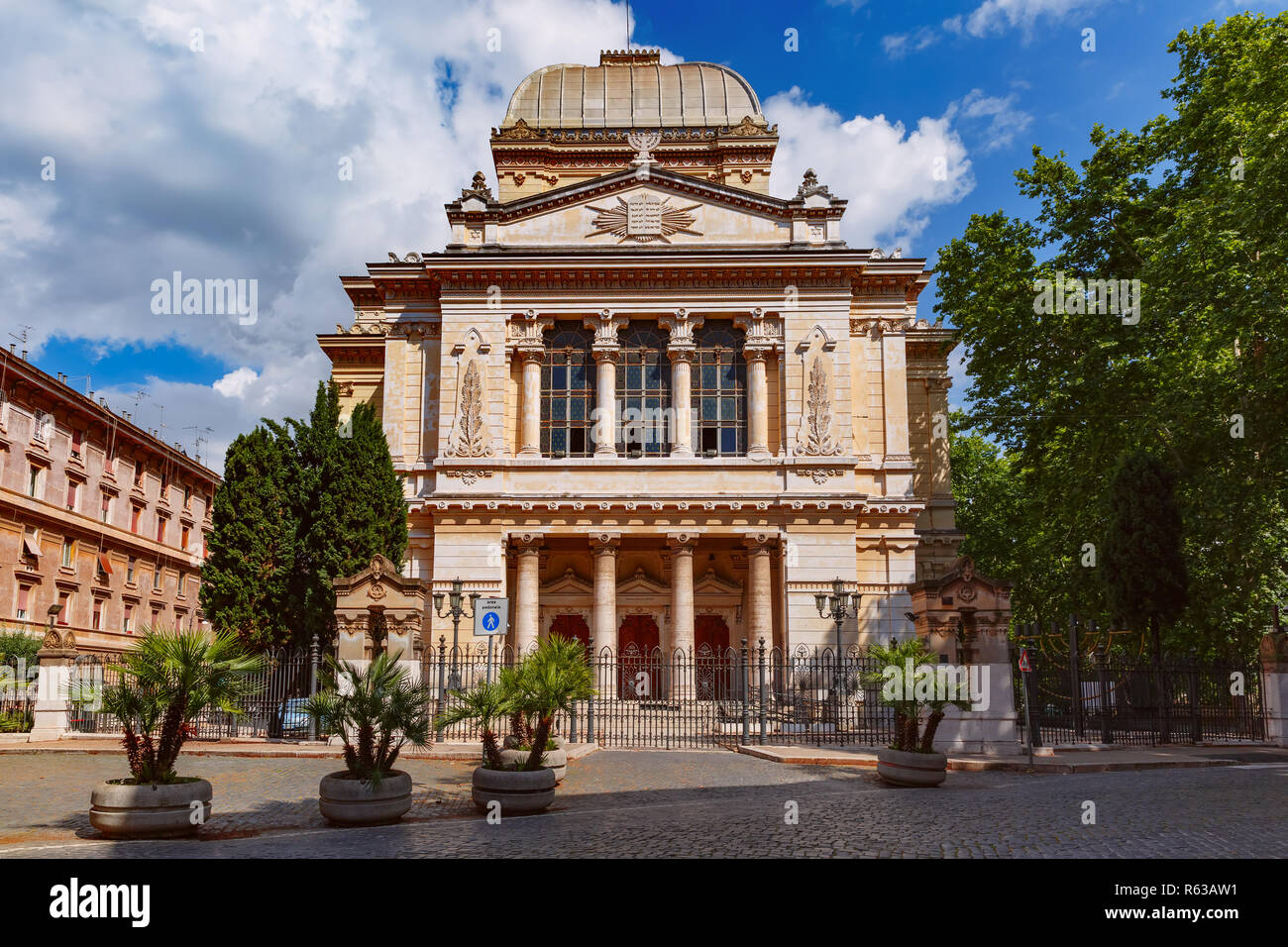 Große Synagoge von Rom, Italien Stockfoto