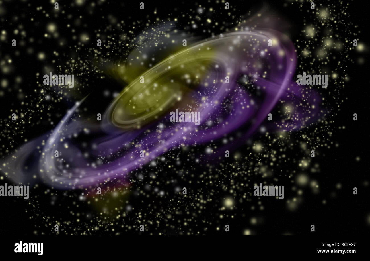 Computer-generierte fantasy Bild eines Gasnebel im Weltraum Stockfoto