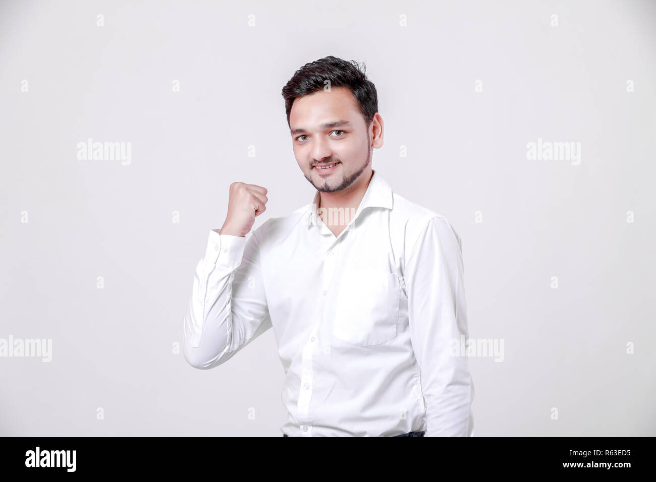 Junge Inder thump angezeigt Stockfoto