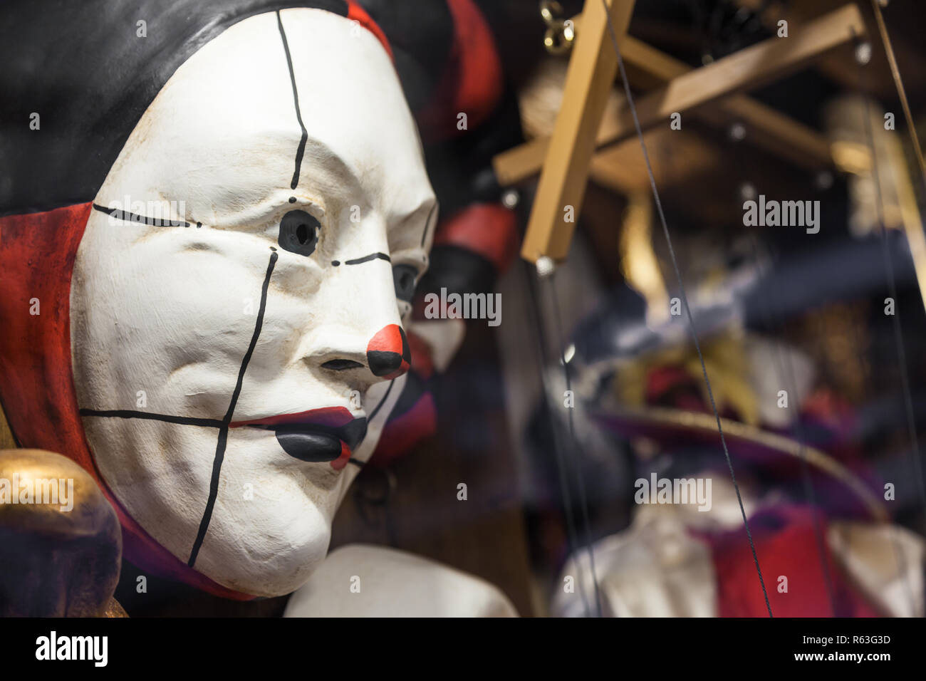 Maske in Venedig Stockfoto