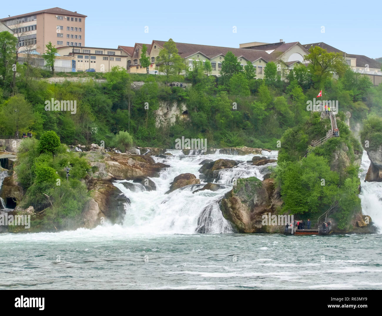 Rheinfall in der Schweiz Stockfoto