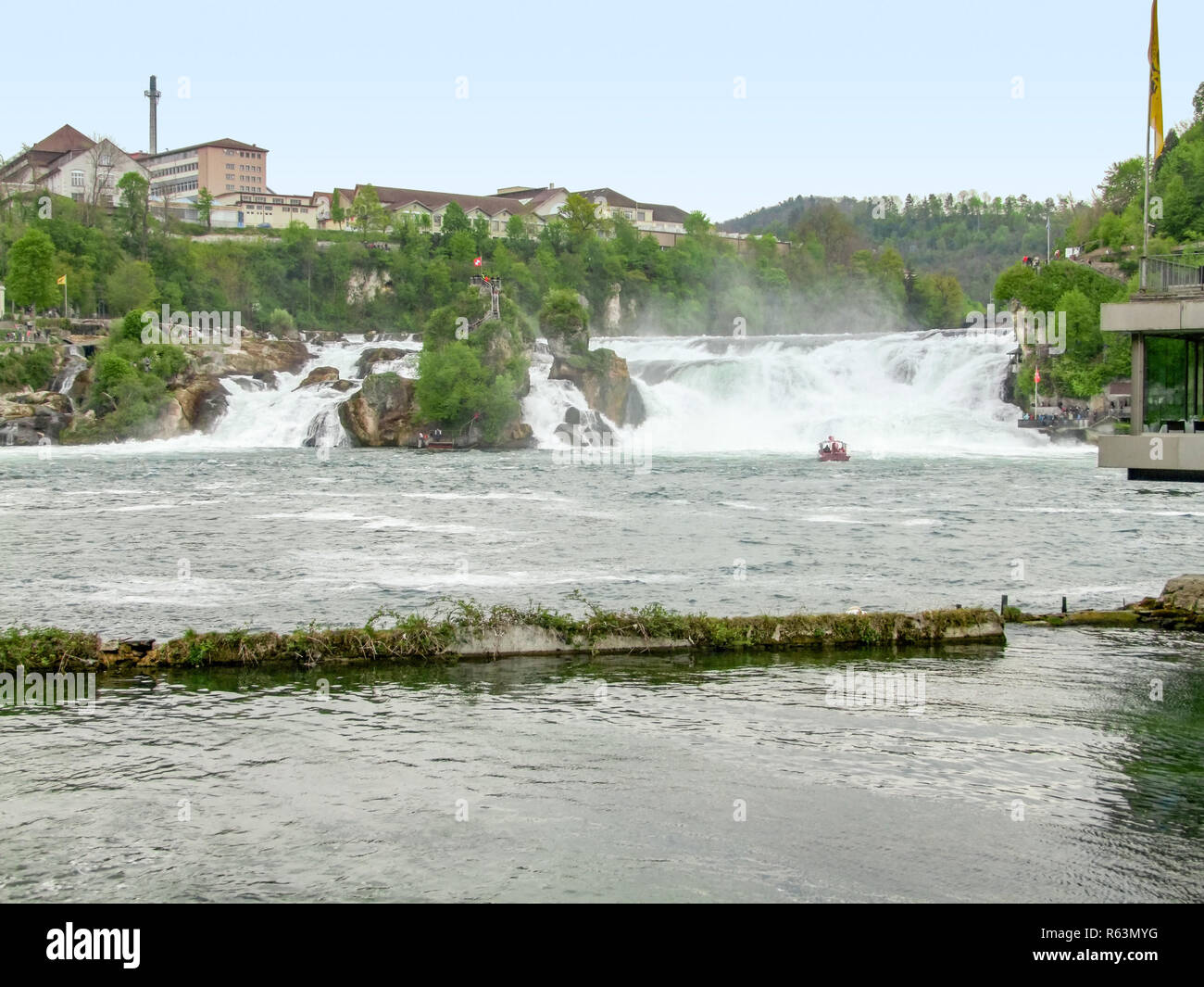 Rheinfall in der Schweiz Stockfoto