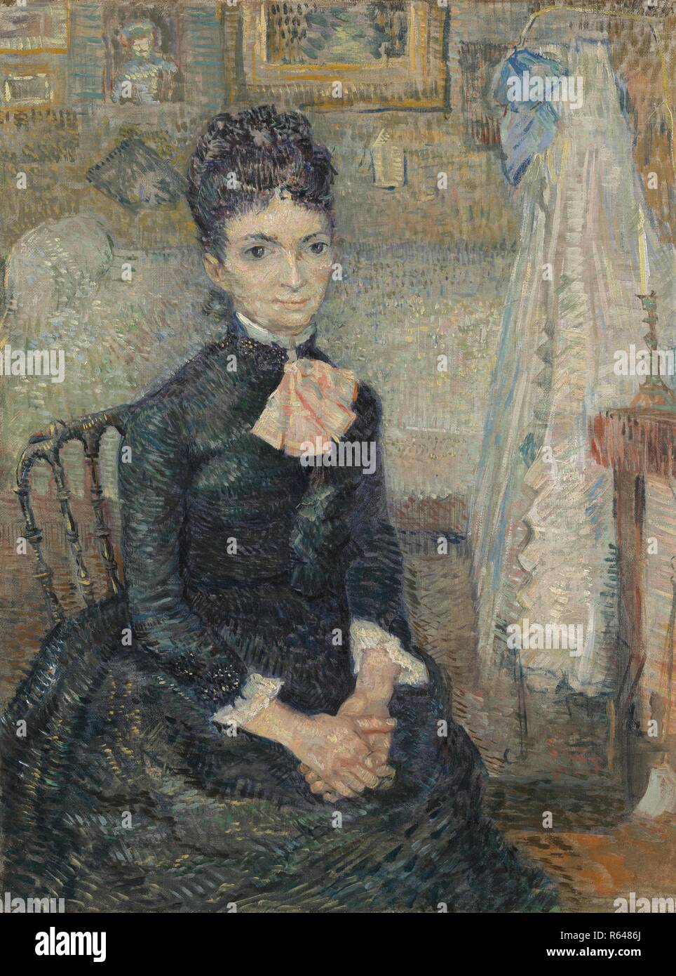 Portrait von Léonie Rose Charbuy-Davy. Datum: März-April 1887, Paris. Abmessungen: 60,7 cm x 45,7 cm, 79 cm x 64,2 cm. Museum: Van Gogh Museum, Amsterdam. Autor: Van Gogh, Vincent. VINCENT VAN GOGH. Stockfoto