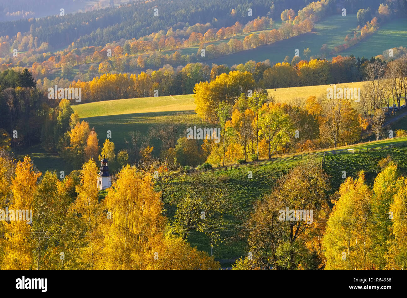 Riesengebirge im Herbst - Riesengebirge im Herbst, Böhmen Stockfoto