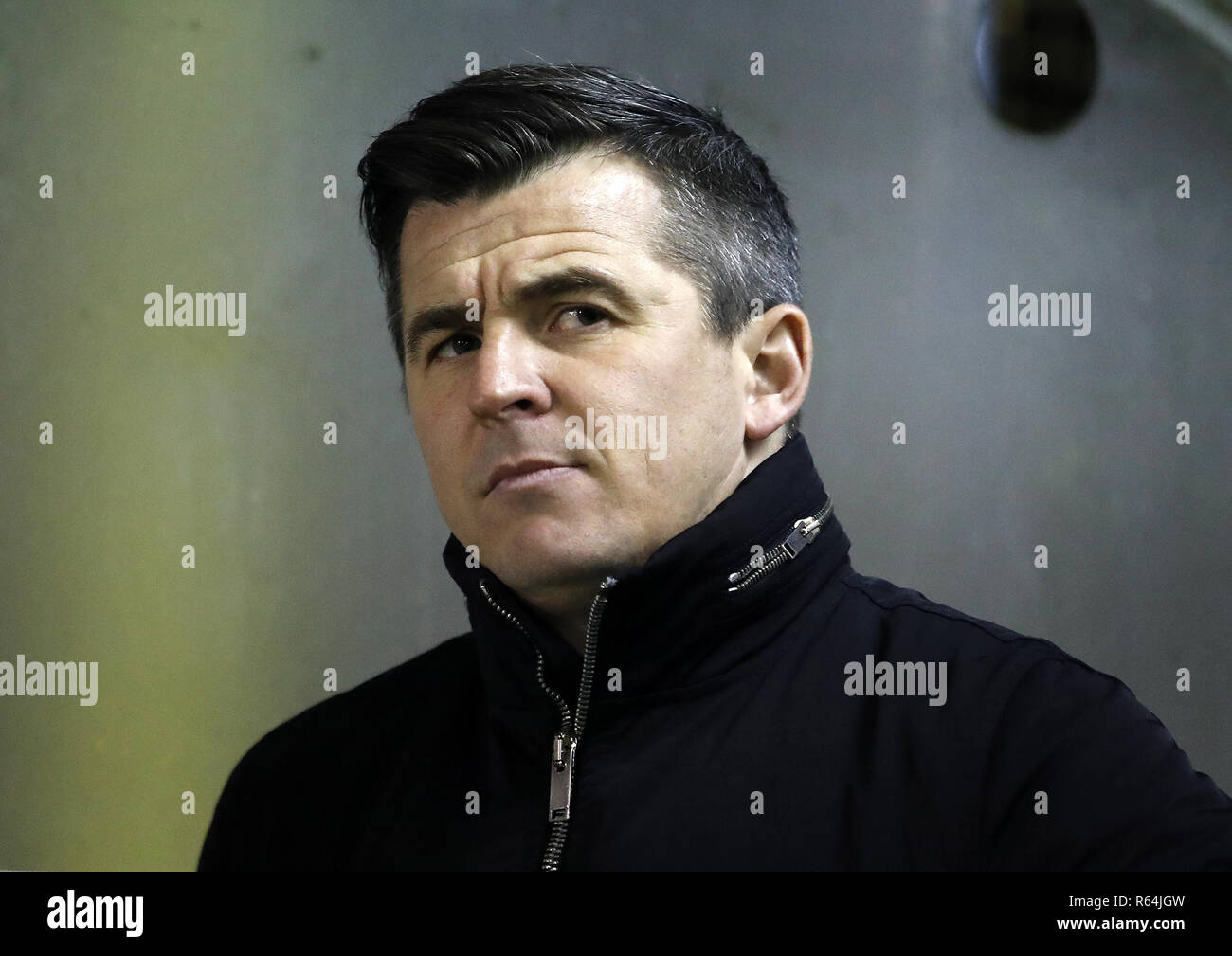 Fleetwood Stadt manager Joey Barton während der Emirate FA Cup Achtelfinale bei Nethermoor Park, guiseley. Stockfoto